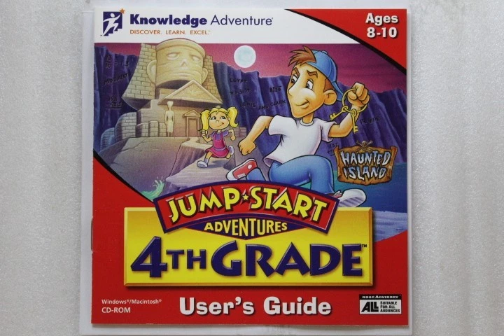 Jump Start Adventures 4th Grade Haunted Island CD-Rom Windows Mac PC CD-ROM Game - Image 1 of 3