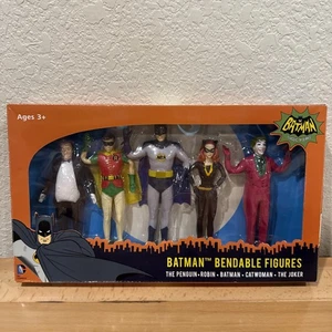 Batman Classic TV Series Collectible Bendable Figures Set 5 Neu Ungeöffnet - Bild 1 von 9