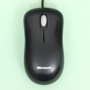 Microsoft Basic Optical Computer Mouse v2.0 USB / PS2 Compatible (Black) - Picture 1 of 3