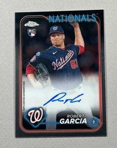 Robert Garcia - 2024 Topps Chrome - Rookie - Auto -  Nationals - Picture 1 of 2