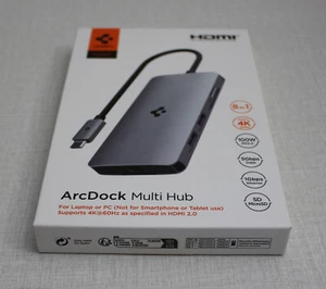 Hub de datos USB-C de 8 puertos SPIGEN ArcDock con suministro de energía PD3.0 PD2303 - Imagen 1 de 7