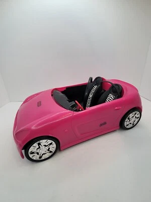 2009 Mattel Barbie Glam Pink Convertible Toy Car Two Seater Adjustable Seat Belt - Image 1 of 4