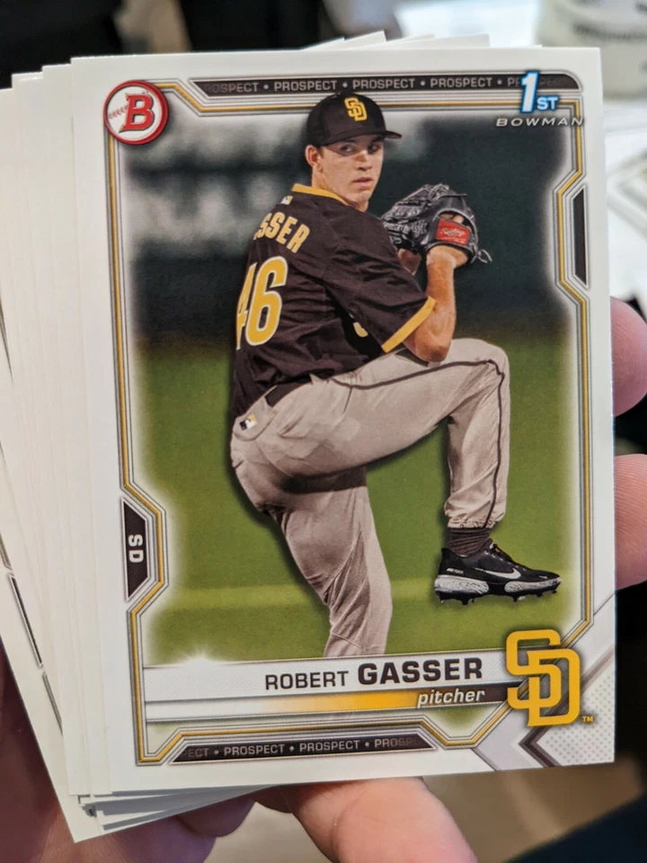 2021 BOWMAN DRAFT First 1st Edition Robert Gasser 135 Paper Rookie RC - Image 1 of 1