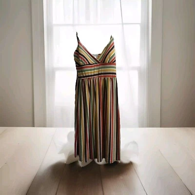 Vestido BODY CENTRAL talla med multicolor a rayas hasta la rodilla Foto 1 de 2