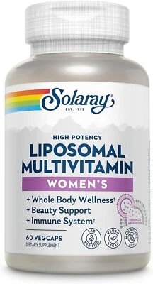 Multivitamínico liposomal Solaray para mujer 60 unidades Foto 1 de 4