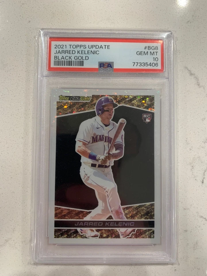 2021 Topps Update BLACK GOLD JARRED KELENIC RC ROOKIE PSA 10 GEM MINT MARINERS - Image 1 of 1