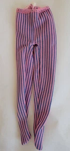 Vintage Skipper Mattel Great Shape 7417 rosa blau gestreift Leggings nur Strumpfhose - Bild 1 von 2