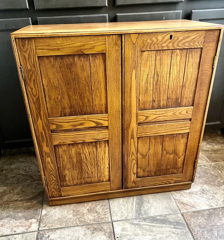mogens koch 2 Door Oak cabinet Rud Rasmussen Danish Modern Scandinavian Cover