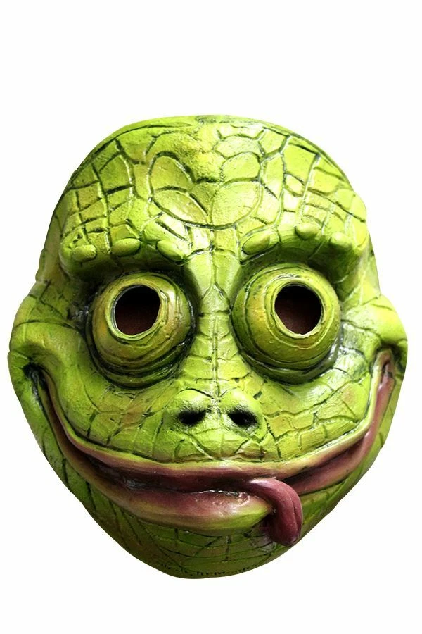 HAPPY CHAMELEON LATEX CHARACTER FACE MASK - Image 1 of 1
