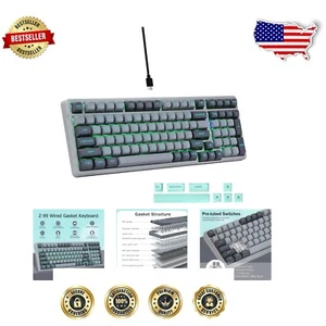 Compact Mechanical Gaming Keyboard with Sound Dampening & Hot-Swappable Switches - Picture 1 of 9