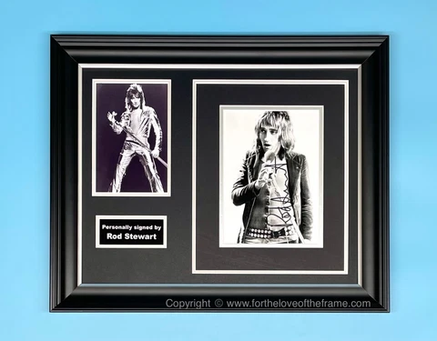 Rod Stewart Signed Autograph Music Memorabilia Icon Framed Photo Poster & COA Cover