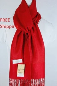 Women's Pashmina Scarf Shawl Wrap~Paisley RED/RED~Silk Cashmere.Soft*027 - Picture 1 of 3