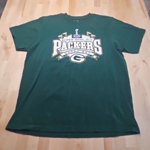 Green Bay Packers Reebok NFL Super Bowl XLV Double Sided T-Shirt Adult XL  - Picture 1 of 13