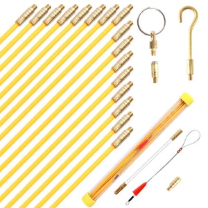 Fiberglass Running Electrical Wire Cable Pulling Fish Tape with Fish Tape Rods₣ - Picture 1 of 11
