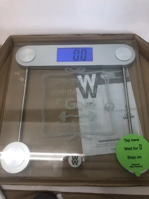 Weight Watcher  Digital Glass Scale 1.5 Display 400LB ~ Conair ~ Tested ~ Works - Image 1 of 3