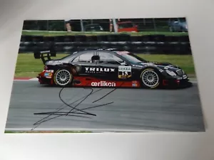 7.5" x 5" PHOTO HAND SIGNED BY MATHIAS LAUDA - DTM MERCEDES - Picture 1 of 1