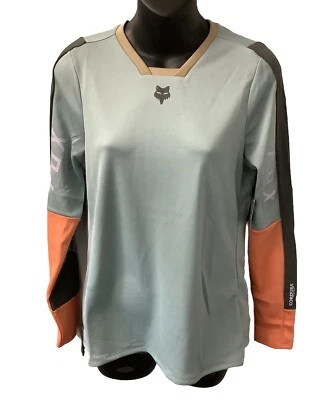 Fox Racing Women's Defend Pro LS Mountain Bike Jersey Small Gunmetal 31132-038-S - Image 1 of 2