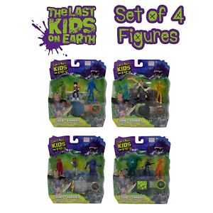 Set of 4 The Last Kids On Earth Toy Action Figure 2.5" Hero Pack Zombies Playset