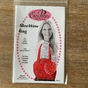 Vintage MeeWow Cat Bag Pattern by Eazy Peazy NEW - Picture 1 of 2