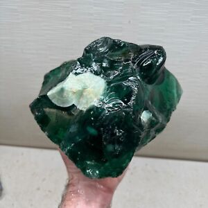 GREEN OBSIDIAN ROUGH 18.0 LBS FROM MEXICO VOLCANIC LAVA GLASS MINERALOID