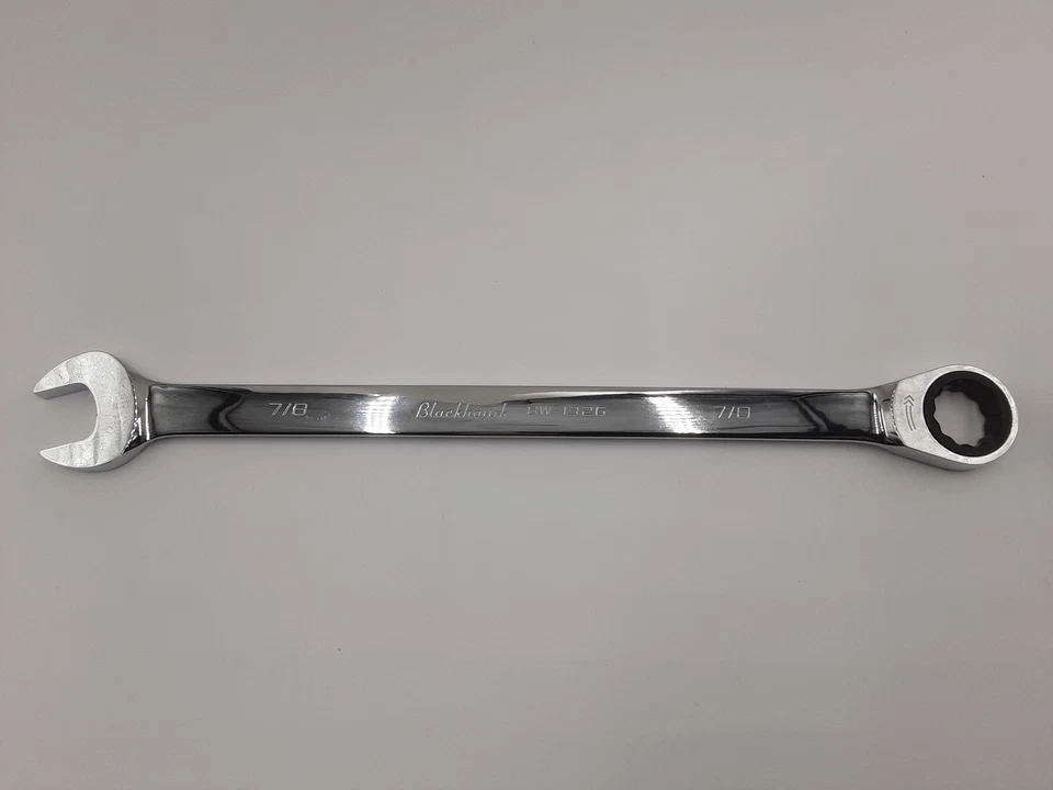 Blackhawk BW-1326 XL Combination Non-Reversible Ratcheting Wrench, Bulk - 7/8" - Image 1 of 1
