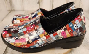 Easy Works By Easy Street Multi Patent Dogs Slip On Clogs Shoes 10W Women's - Picture 1 of 17