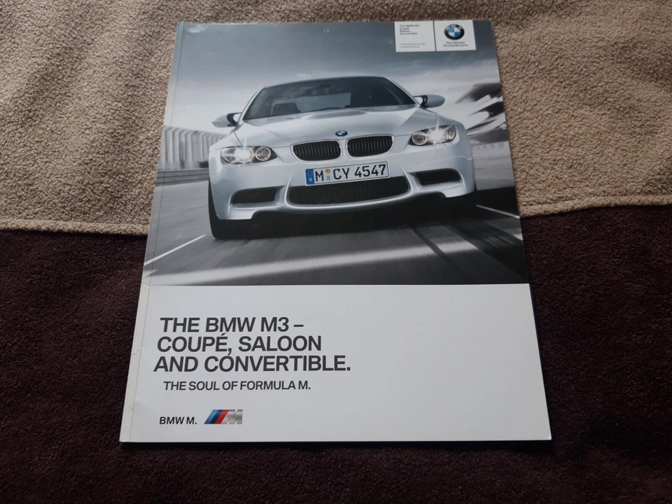 BMW M3 2010 folleto folleto catálogo catálogo inglés Reino Unido 68 páginas raro 2 2009 Foto 1 de 1
