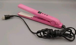 Plancha de pelo profesional frío y caliente cerámica rosa caliente probada y funciona - Imagen 1 de 9