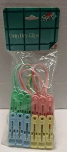 FairGrove Drip Dry Clips Set of 12 spring Action Clothes pins: New in Package!!! - Picture 1 of 2