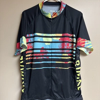 Top de triatlón Primal para hombre talla L negro estampado tropical hawaiano motociclista atlético Foto 1 de 3