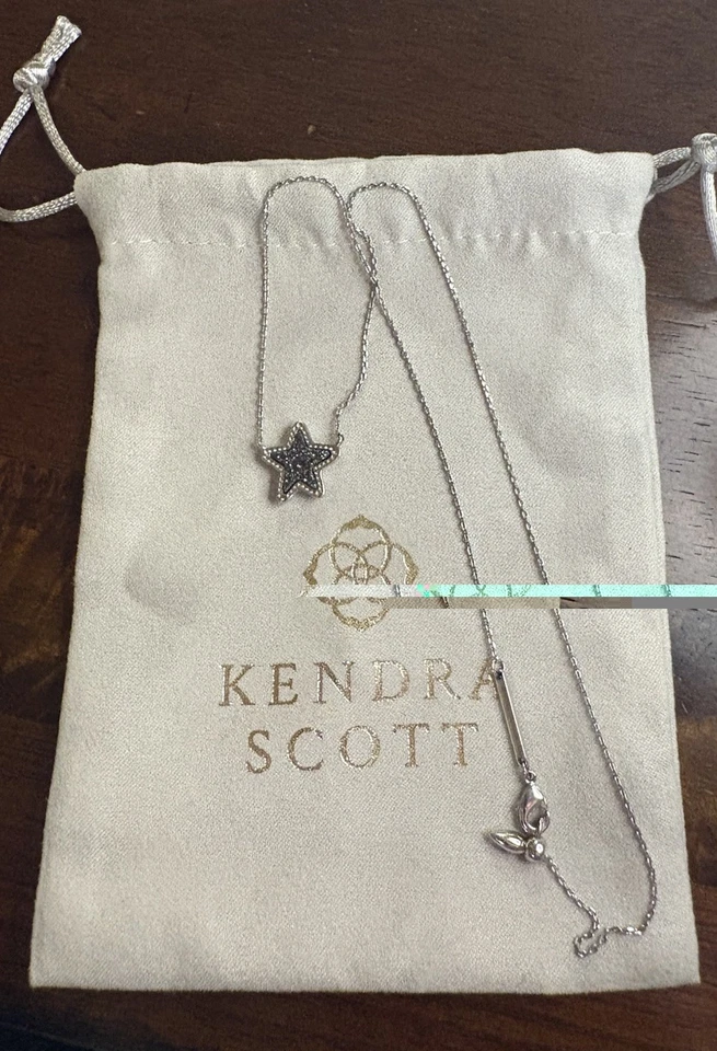 Kendra Scott Silver Jae Star Drusy Star Pendant Necklace - Image 1 of 4