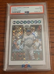 2008 Topps Chrome X-Fractor #83 Ichiro Suzuki PSA 10 Gem Mint HOF - Mariners - Picture 1 of 2