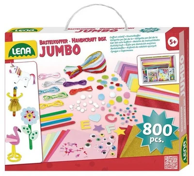 SIMM SPIELWAREN GMBH Bastelkoffer Jumbo pink, Faltschachtel