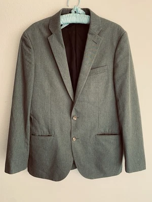 38R J. Crew Ludlow Blazer Suit Jacket Preppy Green Gray Summer Cotton Poly Blend - Изображение 1 из 4