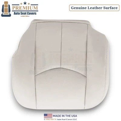 Cubierta de asiento inferior del conductor neutral de cuero genuino para Chevy Tahoe 2003-2006 Foto 1 de 4