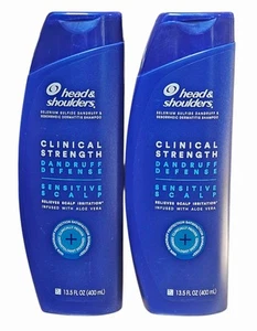 2 x Head & Shoulders Clinical Strength Dandruff Defense Sensitive Scalp Shampoo - Picture 1 of 2