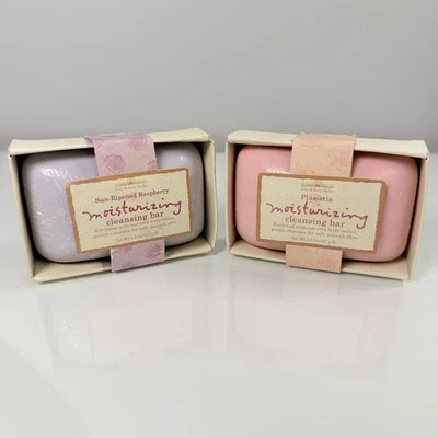 VTG New Bath & Body Works Plumeria & Sun Ripened Raspberry Bar Soaps RARE Sealed - Image 1 of 4