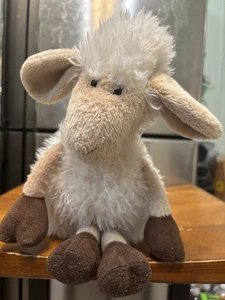 Jellycat Knebel cremefarbenes Schaf Lamm Plüsch elfenbeinbraun 15 Zoll groß Sammlerstück - Bild 1 von 6
