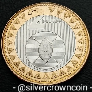 Sudan South πΈπΈ 2 Pounds 2015 KM#5. Two Dollars coin. Eagle. African Shield. - Picture 1 of 7