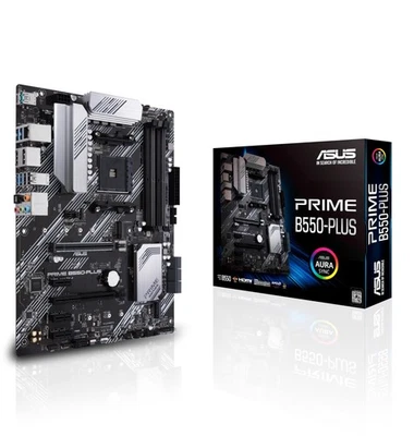 ASUS PRIME B550-PLUS - Placa base ATX AMD AM4 con disipación VRM MOS, PCIe 4.0,  - Imagen 1 de 4