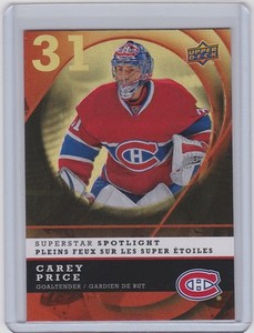 2008-09 MCDONALD'S UPPER DECK CAREY PRICE SUPERSTAR SPOTLIGHT CANADIENS