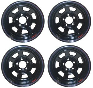 NEW 15 X 10 ALLIED RACING WHEEL SET,BLACK,5 X 5",BS 5",CHEVY,BUICK,GM,OLDS,GMC - Picture 1 of 1
