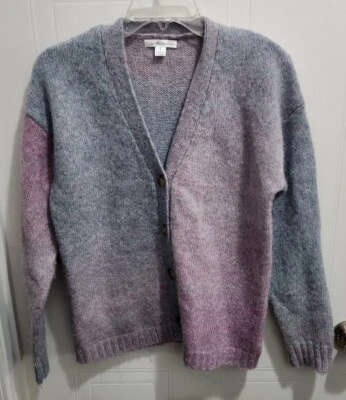 Cárdigan para mujer John Paul Richard suave grueso tejido suéter abotonado ombre talla S Foto 1 de 4