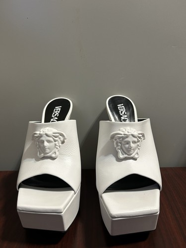 Versace decolte bianche Medusa platform EU39 US9