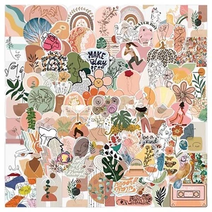 50 Cute Bohemian Stickers, BOHO CHIC, Boho, Girly, pink, feminine - Picture 1 of 11