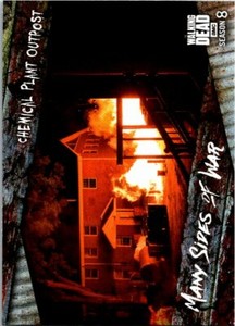 2018 Topps The Walking Dead Season 8 Part 1 Many Sides Of War Card #SW-7 Outpost