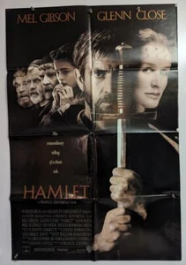 Póster original de la película Mel Gibson Glenn Close en el clásico de Shakespeare "HAMLET" - Imagen 1 de 1