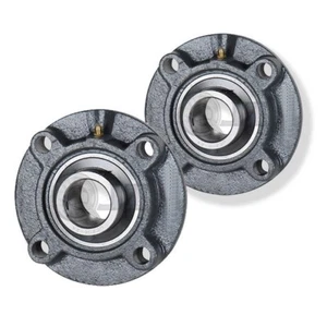 2x 40 mm 4 pernos brida pilotada hierro fundido UCFC208 rodamiento montado UC208 + FC208 - Imagen 1 de 2