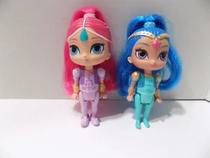 Mattel Shimmer & Shine Viacom Dolls 6 in. 2016 Pair in GC - Picture 1 of 6