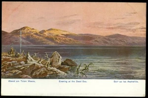 POSTAL - NOCHE EN EL MAR MUERTO - PALESTINA - Imagen 1 de 1
